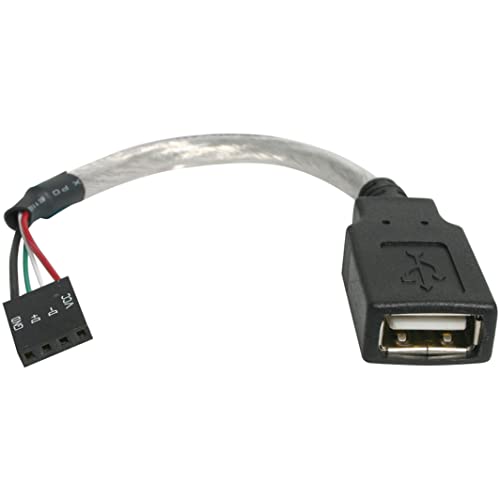 StarTech USB A to USB Motherboard 4-Pin Header F/F 2.0 Cable, 6' (USBMBADAPT)