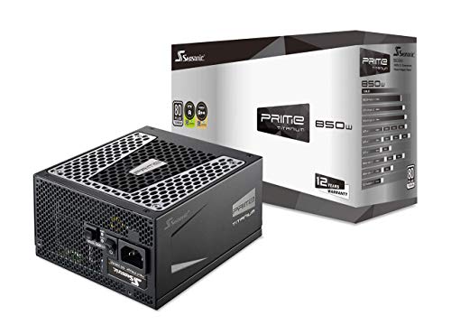 Seasonic PRIME 850 Titanium SSR-850TR 850W 80+ Titanium ATX12V & EPS12V Full Modular 135mm FDB Fan Power On Self Tester 12 Year Warranty Power Supply