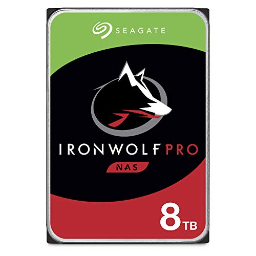 Seagate IronWolf Pro 8TB NAS Internal Hard Drive HDD – 3.5 Inch SATA 6Gb/s 7200 RPM 256MB Cache for RAID Network Attached Storage, Data Recovery Service – Frustration Free Packaging (ST8000NEZ01)