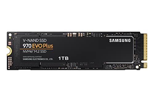 Samsung 970 EVO Plus SSD 1TB NVMe M.2 Internal Solid State Hard Drive, V-NAND Technology, Storage and Memory Expansion for Gaming, Graphics w/Heat Control, Max Speed, MZ-V7S1T0B/AM