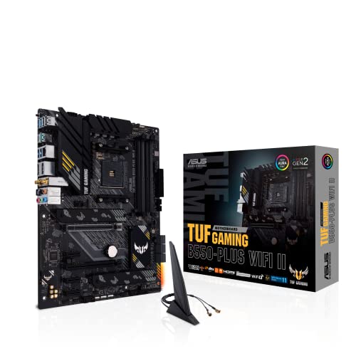 ASUS TUF Gaming B550-PLUS WiFi II AMD AM4 (3rd Gen Ryzen™) ATX Motherboard (PCIe 4.0, 6, 2.5Gb LAN, BIOS Flashback,...