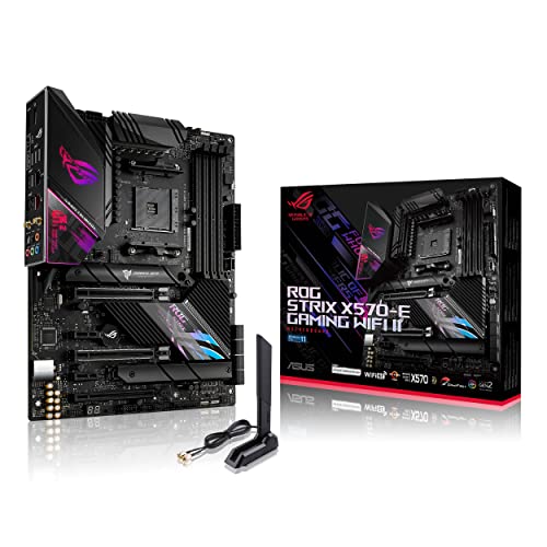 ASUS ROG Strix X570-E Gaming WiFi II AMD AM4 X570S ATX Gaming Motherboard (PCIe 4.0, Passive PCH Heatsink, 12+4 Power...