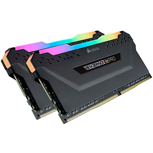 Corsair Vengeance RGB Pro 64GB (2x32GB) DDR4 3200 (PC4-25600) C16 Desktop memory–Black (CMW64GX4M2E3200C16)