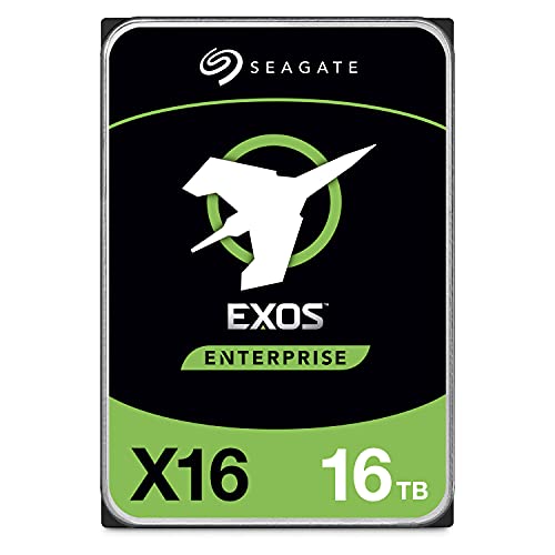 Seagate 16TB HDD Exos X16 7200 RPM 512e/4Kn SATA 6Gb/s 256MB Cache 3.5-Inch Enterprise Hard Drive (ST16000NM001G)