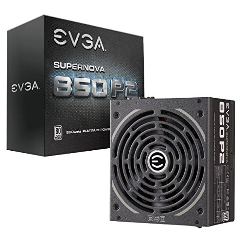 EVGA SuperNOVA 850 P2, 80+ PLATINUM 850W , Fully Modular , EVGA ECO Mode, 10 Year Warranty , Includes FREE Power On Self Tester, Power Supply 220-P2-0850-X1,Black