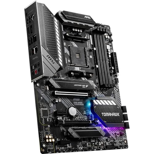 MSI MAG B550 TOMAHAWK Gaming Motherboard (AMD AM4, DDR4, PCIe 4.0, SATA 6Gb/s, M.2, USB 3.2 Gen 2, HDMI/DP, ATX, AMD...