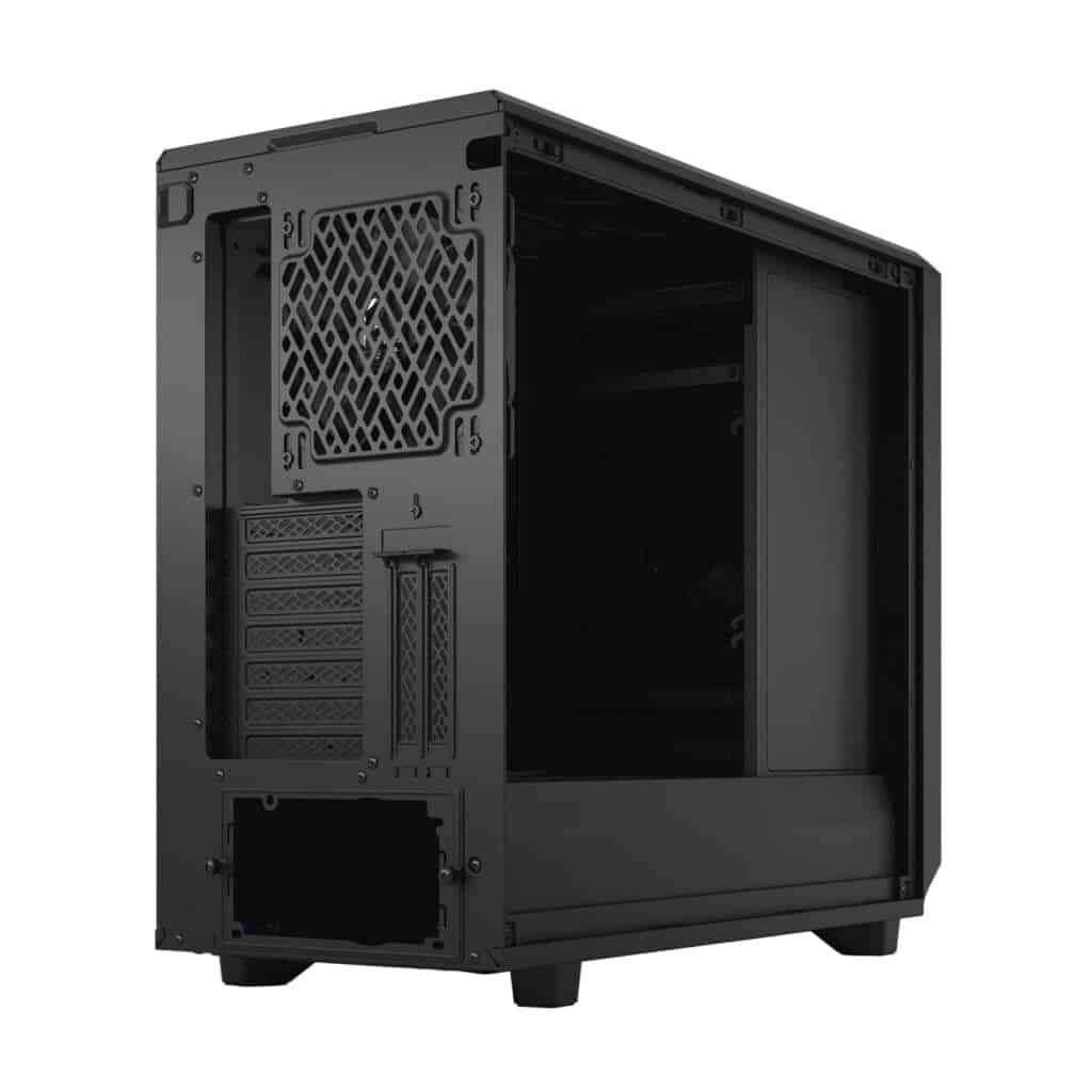 The rear-end of the Fractal Design Meshify 2 XL